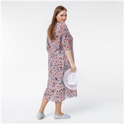 Платье, шифоновое, бордовый