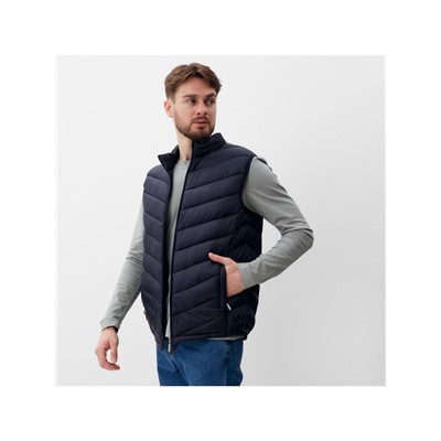 Жилет мужской на молнии MIST, размер 56, синий