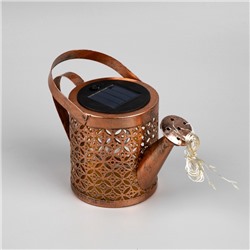 Садовый светильник «Лейка», уличный, на солнечной батарее, 21.5×16×10.5 см, 37 LED, свечение тёплое белое