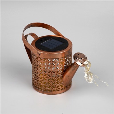 Садовый светильник «Лейка», уличный, на солнечной батарее, 21.5×16×10.5 см, 37 LED, свечение тёплое белое