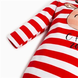 Комбинезон детский «Крошка Я. Оленёнок», рост 62-68 см, красный, белый