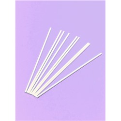 Палочки для кондитерских изделий, d=0.3 см, 15 см, набор 50 шт., бумага, белые