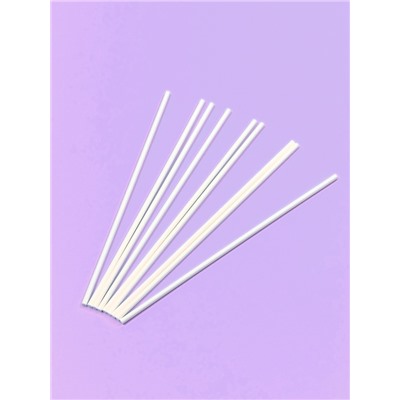 Палочки для кондитерских изделий, d=0.3 см, 15 см, набор 50 шт., бумага, белые