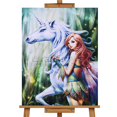Мозаика алмазная "Сказочная пара" 30*40см.