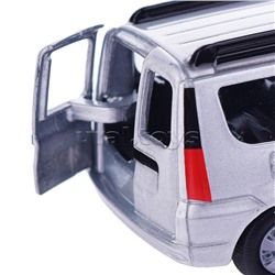 Машина металл Lada Largus 12 см, (двери, багаж., сереб.,) инерц., в коробке