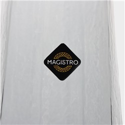Бокалы для шампанского Magistro «Дарио», 180 мл, 7×27.5 см, стекло, набор 6 шт., графитовые