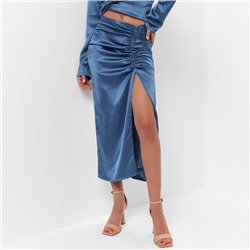 Юбка миди на кулиске женская MIST: Classic Collection размер 46, синяя