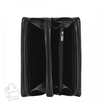 Клатч мужской кожаный 117H black Heanbag