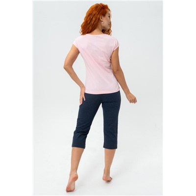 21613 Костюм с бриджами (Пудра)