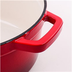 40627 Кастрюля чугун 2,6 л эмаль/покрытие красная MB (х2)