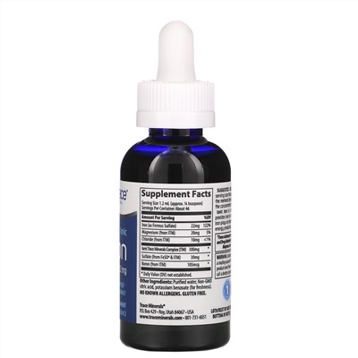 Trace Minerals Research, ионизированное железо, 22 мг, 56 мл (1,9 жидк. унции)
