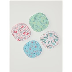 Зеркало карманное «Узор», с подставкой, 8×8 см, МИКС