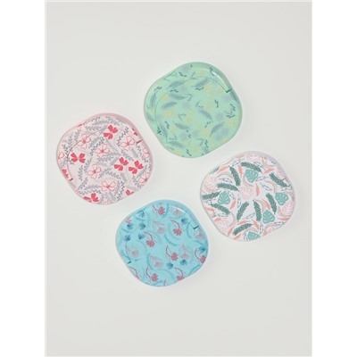 Зеркало карманное «Узор», с подставкой, 8×8 см, МИКС