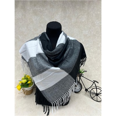 Платок  из кашемира и шерсти, цвет мультицвет