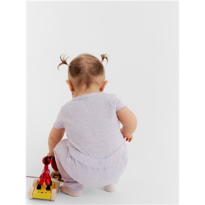 Легинсы Крошка Я Melange, рост 92-98, сиреневый