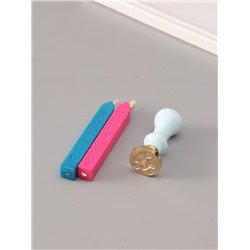 Подарочный набор для сургучной печати «Пони», печать, ручка, сургуч, 12.5×10×3.6 см