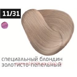 OLLIN PERFORMANCE 11/31 специальный блондин золотисто-пепельный 60мл Перманентная крем-краска для во
