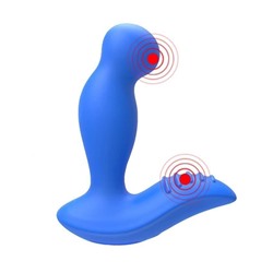 Синий вибромассажер простаты 3,5’’ P-spot Massager - 12,5 см.