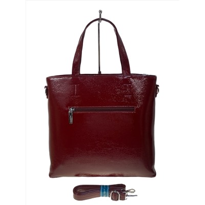 Женская сумка из искусственной кожи, цвет бордовый