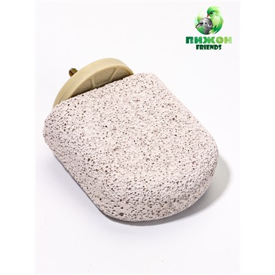 Минеральная жёрдочка для птиц «Пристань», 7×6 см