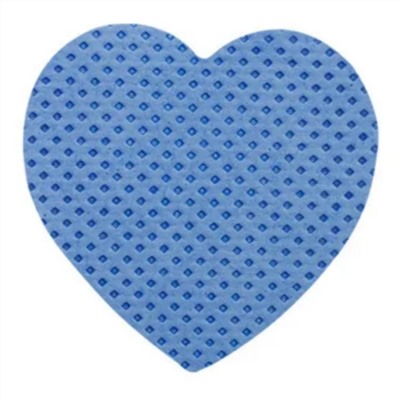 Kristaller Салфетки для маникюра безворсовые с перфорацией в контейнере, сердечко, голубой, 200 шт. 23884