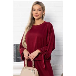 Джемпер с завязками Твист (бордовый) Б14867-10М