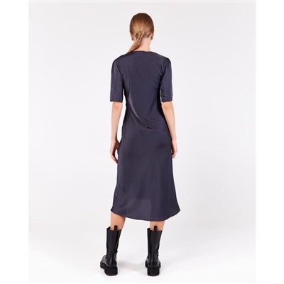 Платье миди женское MINAKU: Silk Pleasure, графит, размер 46