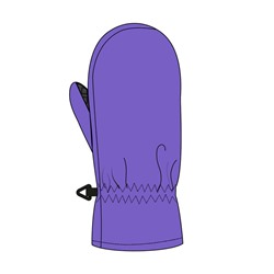 Варежки текстильные для девочек