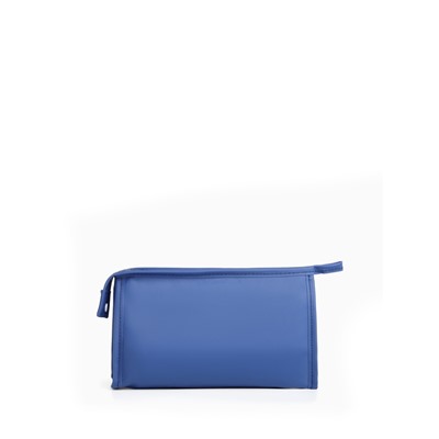 Косметичка на молнии треугольная с принтом Good trip, синий