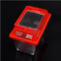 Переноска прямоугольная, 17.6×11.2×13 см, красный