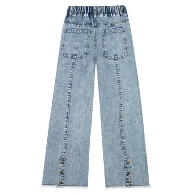 Брюки текстильные джинсовые для девочек