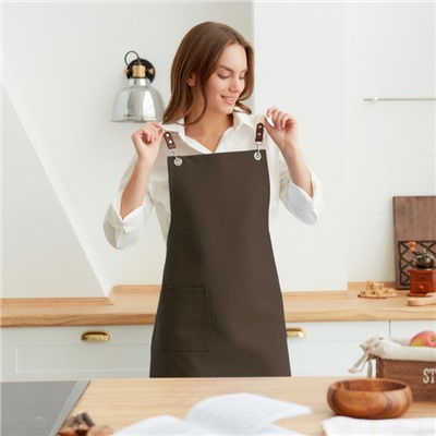 Фартук Этель Minimalist design, 60×70 см, лён 45%, хлопок 55%, 395 г/м²