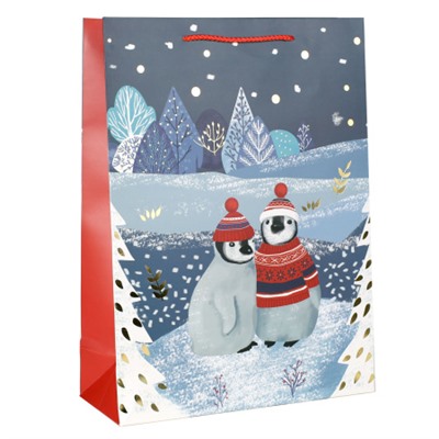 Пакет подарочный 31х42х12см / 5386ХL /уп 12/300/Новый год