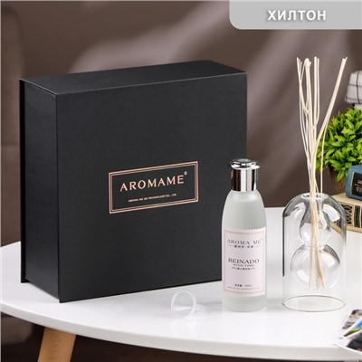 Диффузор ароматический в подарочной упаковке Aromame, хилтон, 120 мл