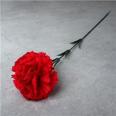 Цветок искусственный Гвоздика 55 см красная / GN-01 /уп 10/300/ 1200/