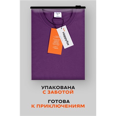 Детская однотонная футболка Happyfox