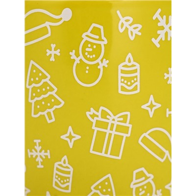 Кружка чайная новогодняя «Новый год», жёлтая, 370 мл