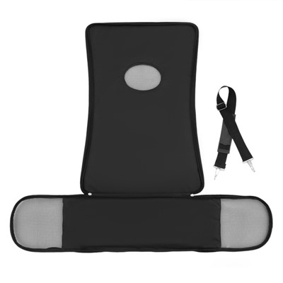 Сумка - переноска, размер M, 43×21×26 см, каркасная, со шторкой, клетчатая