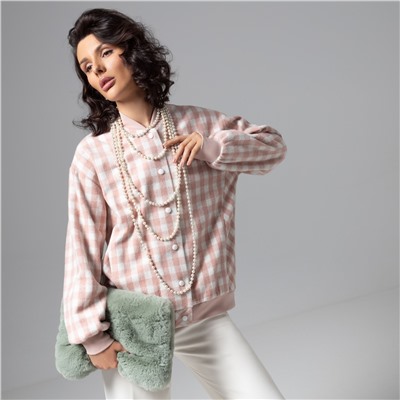 Бомбер на подкладе, Движение вперед (розовый)