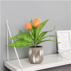 Искусственный цветок в горшке «Аллиум айвори», 8×26 см, МИКС