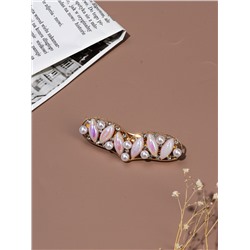 Заколка - автомат для волос «Глория», нежность сердце, 8.5 см