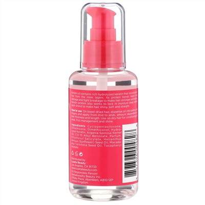 Luseta Beauty, Keratin Oil, легкая разглаживающая сыворотка для восстановления волос, 100 мл (3,38 жидк. унции)