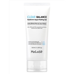 Dr.MeLoSo Пилинг-гель для лица с AHA/BHA/PHA кислотами и морской водой / Clear Balance Hyaluron Aqua Peeling Gel, 130 мл 24716