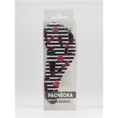 Расчёска массажная, 5.5×14.5(±1) см, PVC коробка, рисунок МИКС