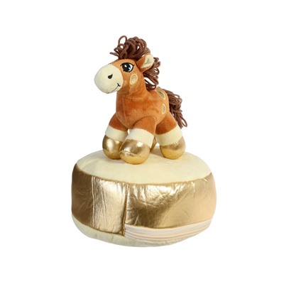 Мягкая игрушка - конфетница «Веселая лошадка», 21 см