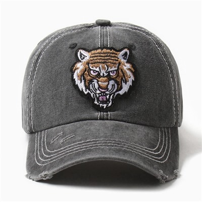 Кепка мужская MINAKU «Tiger», цвет черный, р-р 56-58