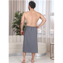 Накидка вафельная мужская с вышивкой