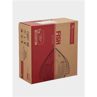 Салатник стеклянный Fish, 21×16 см