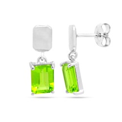 Серьги из серебра перидот, Милена