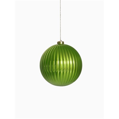 Ёлочные игрушки «Пальмира полосы», шары новогодние, d=15 см, набор 3 шт., МИКС